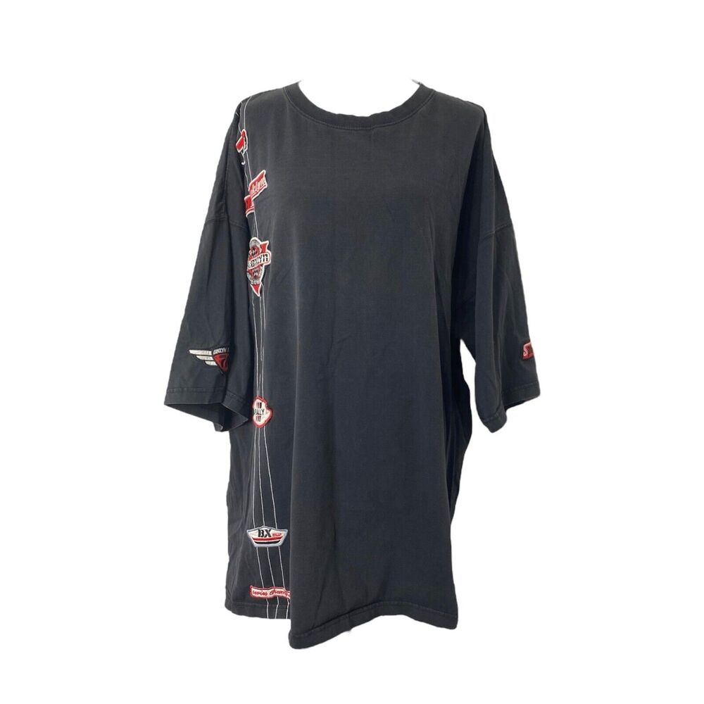 Brooklyn Express BX-70 Men's Shirt Black Patchwork Short Sleeve Size 5X